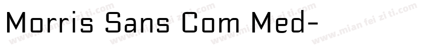 Morris Sans Com Med字体转换